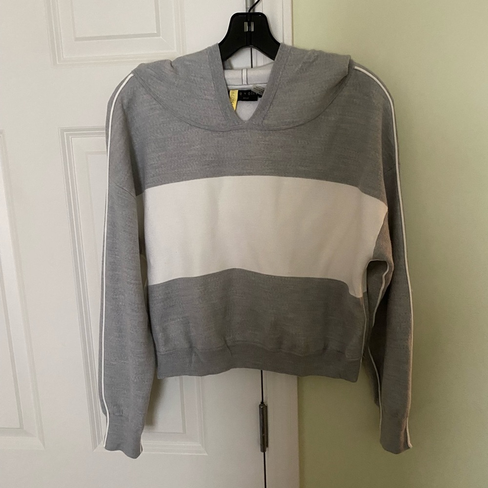 Alice + Olivia hooded cropped sweatshirt
